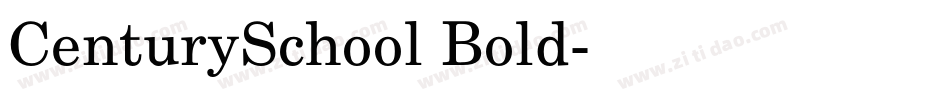 CenturySchool Bold字体转换